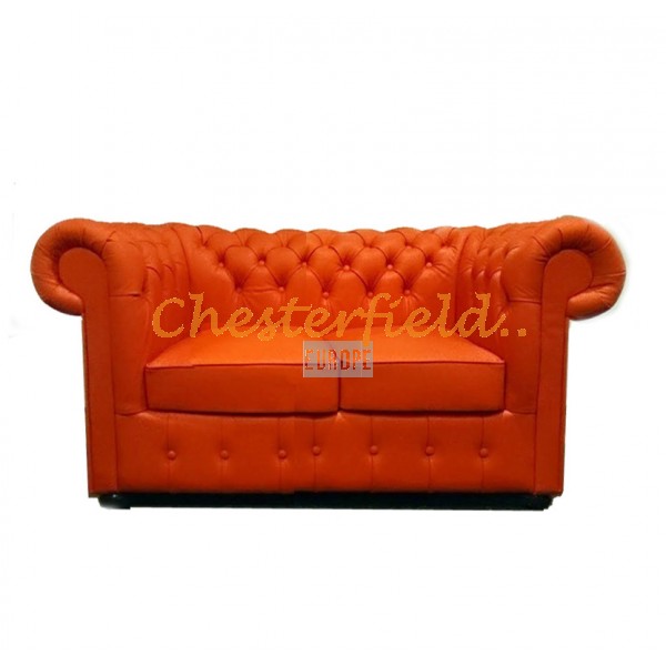 Dvojsedačka Chesterfield Classic Orange