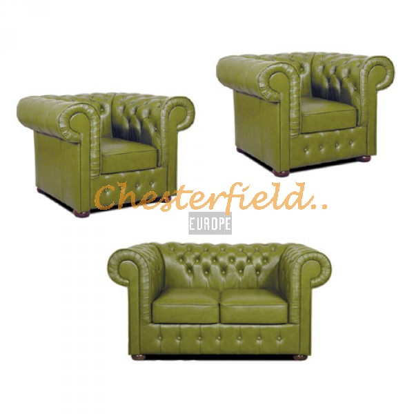 Chesterfield Mark 211 Olivovo zelená S14 sedacia súprava