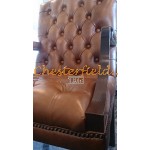 Kreslo Chesterfield King Antik starozlatá