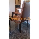 Kreslo Chesterfield King Antik starozlatá