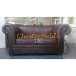 Dvojsedačka Chesterfield London Antik hnedá