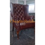 Kreslo-ušiak Chesterfield St.James Antik Cognac