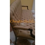 King 321 Cappucchino Chesterfield Garnitur 