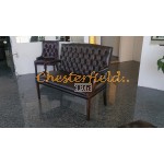 Chesterfield King pohovka pre 2 osoby Antik hnedá