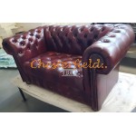 Dvojsedačka Chesterfield Williams XL Antik bordová 