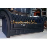 Chesterfield Windchester XL pohovka pre 3 osoby Čierna K70