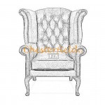 Objednanie Kreslo-ušiak Chesterfield Queen v iných farbách