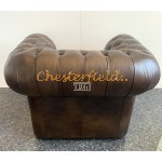 Kreslo Chesterfield Windsor XL Antik stredne hnedá