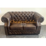 Dvojsedačka Chesterfield Windsor Antik stredne hnedá