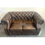 Dvojsedačka Chesterfield Windsor XL Antik stredne hnedá