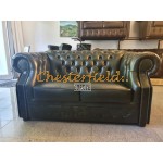 Dvojsedačka Chesterfield Windsor Antik zelená 