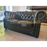 Dvojsedačka Chesterfield Windsor Antik zelená 