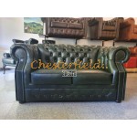 Dvojsedačka Chesterfield Windsor Antik zelená 