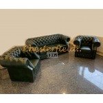 Chesterfield Windsor 311 Antik zelená A8 sedacia súprava