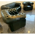 Chesterfield Windsor 311 Antik zelená A8 sedacia súprava