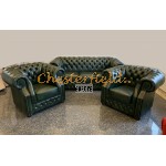 Chesterfield Windsor 211 Antik zelená A8 sedacia súprava