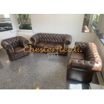 Chesterfield Windsor 211 Antik stredne hnedá A5M sedacia súprava