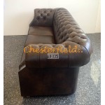 Chesterfield Windsor XL pohovka pre 3 osoby Antik stredne hnedá A5M