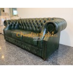 Chesterfield Windsor pohovka pre 3 osoby Antik zelená A8