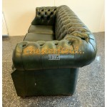 Chesterfield Windsor pohovka pre 3 osoby Antik zelená A8