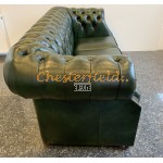 Chesterfield Windsor pohovka pre 3 osoby Antik zelená A8