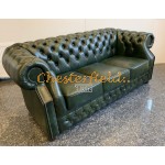 Chesterfield Windsor pohovka pre 3 osoby Antik zelená A8