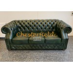 Chesterfield Windsor pohovka pre 3 osoby Antik zelená A8